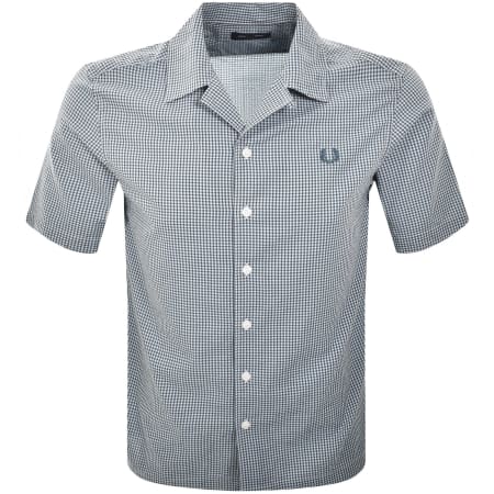 Fred Perry Oxford Short Sleeve Shirt Blue | Mainline Menswear